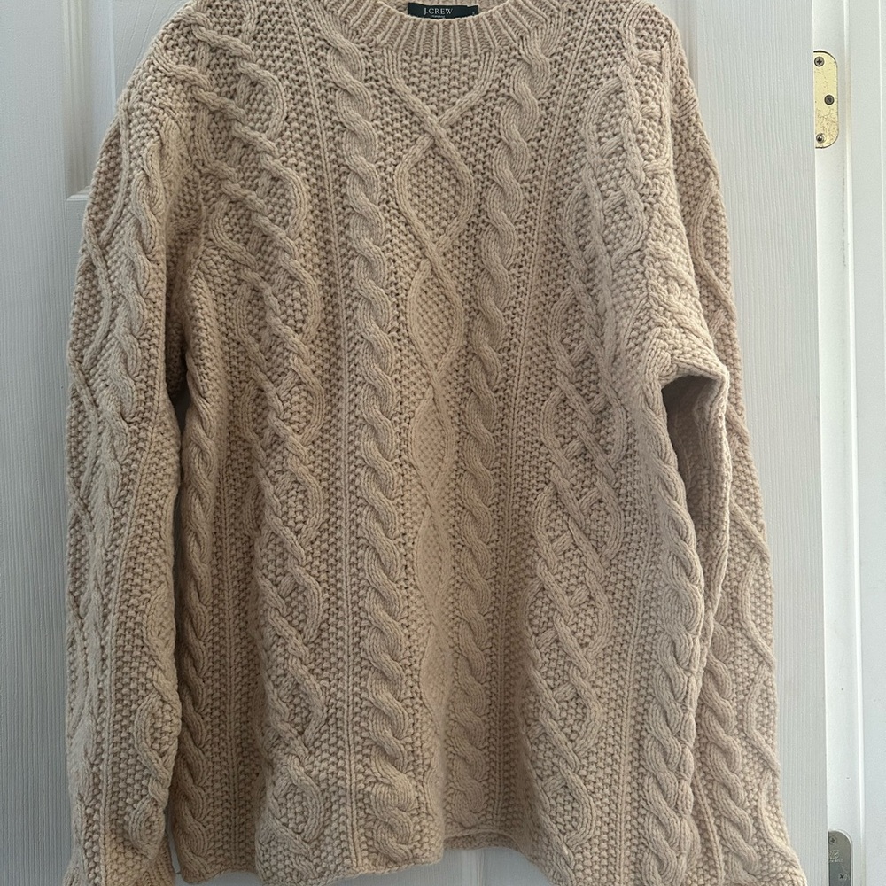 Vintage J.Crew heavy cable-knit fisherman sweater